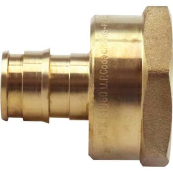 Image for Apollo 1/2" Brass Pex-A Barb X 3/4 Fnpt Reducing Female Adapter from HD Supply