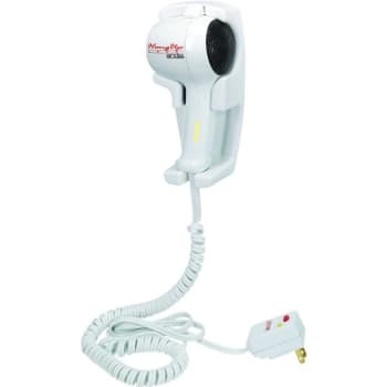 Image for Andis Wall Mount 1600 Watt Hair Dryer White W/Night Light from HD Supply