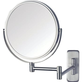 Image for Jerdon 8" Wall Mount Mirror Matte-Nickel from HD Supply