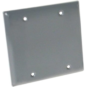 Image for Bell N3r Blank Alum 2-Gang Wthrproof Wall Outlt Cvr Plate For Outdr Elect Box from HD Supply