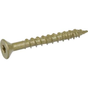 Image for 1/4" X 2-1/4" Star Drive Flat Hd Screw Exterior Bronze-Plated Package Of 45 from HD Supply