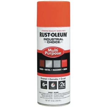 Image for Rust-Oleum 12 Oz. Gloss Fluorescent Orange Enamel Spray Paint from HD Supply