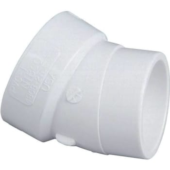 Image for Nibco 1-1/2" Pvc Dwv 22-1/2-Degree H X Spg Street Elbow from HD Supply
