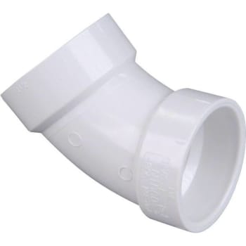 Image for Nibco 2" Pvc Dwv 45-Degree Hub X Hub Elbow from HD Supply