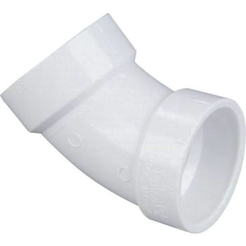 Image for Nibco 3" Pvc Dwv 45-Degree Hub X Hub Elbow from HD Supply