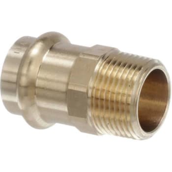 Image for Viega Propress 1/2" X 1/2" Mpt Zero-Lead Bronze Adapter from HD Supply
