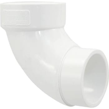 Image for Nibco 2" Pvc Dwv 90-Degree Spigot X Hub Street Elbow from HD Supply