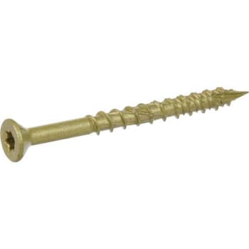 Image for #8 X 2" Star Drive Flat Hd Screw Exterior Bronze-Plated Package Of 86 from HD Supply