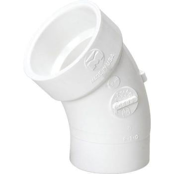 Image for Nibco 1-1/2" Pvc Dwv 45-Degree Spigot X Hub Street Elbow from HD Supply