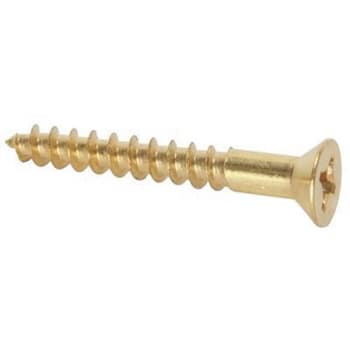 Image for Lindstrom #8 X 1-1/2" Phillips Flat Head Brass Wood Screws Package Of 100 from HD Supply
