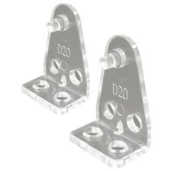 Designer's Touch Clear 1" Hold Down Bracket For 1" Mini Blinds Package Of 2
