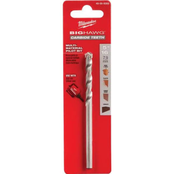 Image for Milwaukee 5/16" X 4" Big Hawg Carbide Pilot Bit from HD Supply