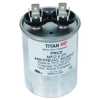 Titan 12.5 Mfd 440/370-Volt Round Run Capacitor