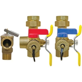 Image for Webstone 3/4" Full Port Hot & Cold Ball Vlv W/ Pssure Relief Valve Kit from HD Supply
