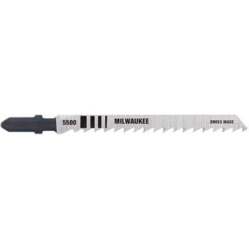 Image for Milwaukee 4 In. 10 TPI T-Shank High Carbon Steel Jig Saw Blade, 5-Pack from HD Supply
