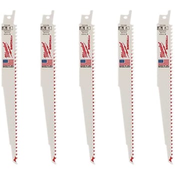 Image for Milwaukee, 9 " 5 TPI Thinin Kerf Wood Cutt" Sawzall Reciprocat" Saw Blades, Package Of 5 from HD Supply