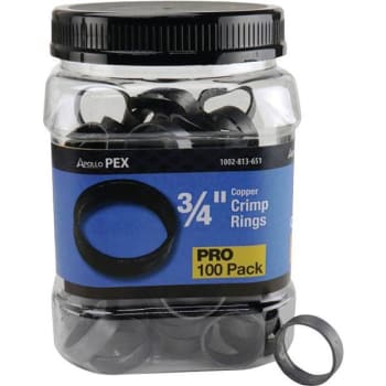 Image for Apollo 3/4" Copper Crimp Ring Pro Pack Package Of 100 from HD Supply