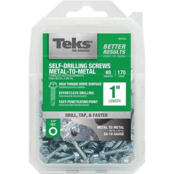 Image for Teks #8 1" External Hex Flange Hex-Head Self-Drilling Scrws Package Of 170 from HD Supply