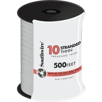 Image for Southwire 500' 10 White Stranded Cu Thhn Wire from HD Supply