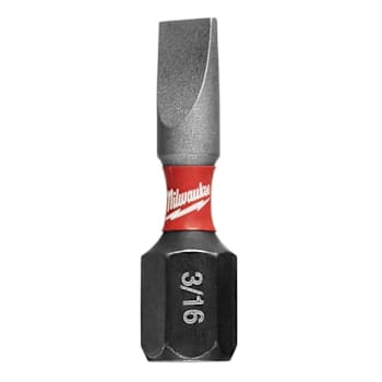 Image for Milwaukee Shockwave 3/16 In. Insert Slotted Bit from HD Supply