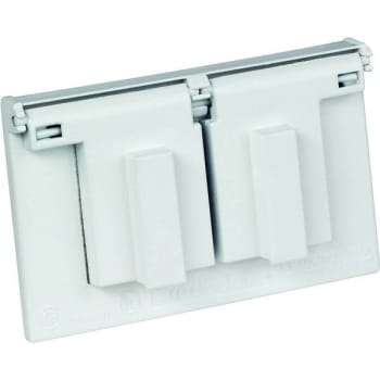 Image for Thomas & Betts Aluminum Duplex Weatherproof Cover White from HD Supply