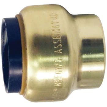 Image for Tectite 1/2" Brass Push-To-Connect Cap from HD Supply