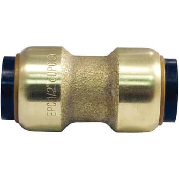 Image for Tectite 1/2" Brass Push-To-Connect Coupling from HD Supply