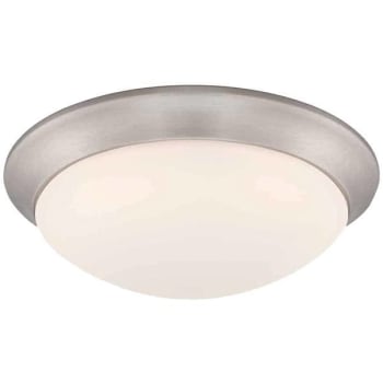 Image for Commercial Electric 11" 120w Eq Bn Led Ceiling Lt Flush Mnt W/frost Shade from HD Supply