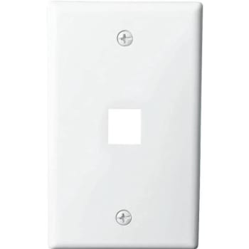 Image for Westek 1-Gang Multimedia Wall Plate 1-Port Plastic White Package Of 10 from HD Supply