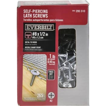 Image for Everbilt #8 X 1/2" Phillips Dr Truss Hd Lath Scrw 1 Lb Box Package Of 265 from HD Supply