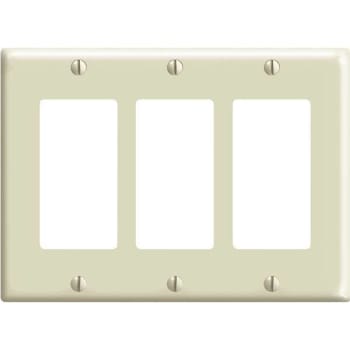 Image for Leviton 3-Gang Decora Gfci Device Wall Plate Ivory from HD Supply