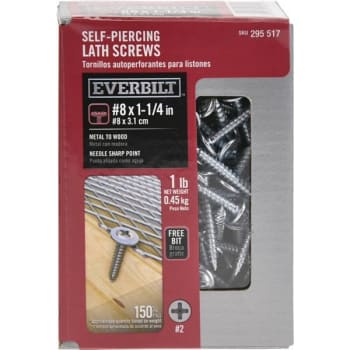 Image for Everbilt #8 X 1-1/4" Phillips Dr Truss Hd Lath Screw 1 Lb./box Package Of 150 from HD Supply