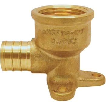 Image for Apollo 1/2" Brass Pex-B Barb X 1/2" Fml Pipe Thrd Adptr 90-Deg Drop-Ear Elbow from HD Supply