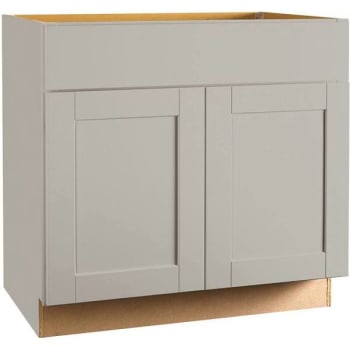 Image for Hampton Bay Shaker 36" Sink Base Kitchen Cabinet In Dove Gray from HD Supply