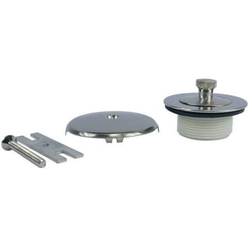 Image for Danco Lift And Turn Bath Tub Drain Trim Kit With Overflow In Brushed Nickel from HD Supply