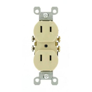 Image for Leviton 15 Amp 2-Wire Duplex Outlet Ivory from HD Supply