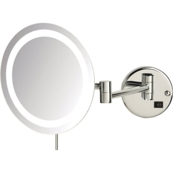 Image for Sharper Image 8X LED Lighted Wall Mounted Mirror Chrome Finish Case Of 4 from HD Supply