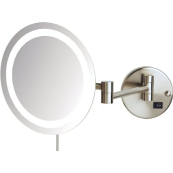 Image for Sharper Image 8x Led Lighted Wall Mounted Mirror Nickel Finish Case Of 4 from HD Supply