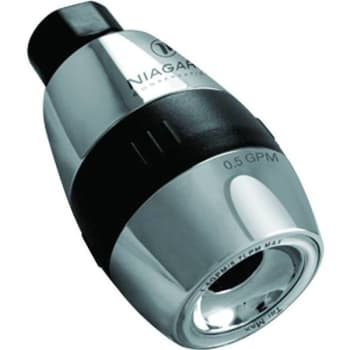Image for Niagara Trimax Adjustable Flow Rate 0.5/1.0/1.5 GPM 1-Spray Showerhead Chrome from HD Supply