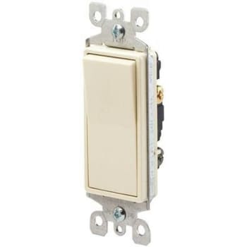Image for Leviton 15a Decora 3-Way Res Grd Ac Quiet Rocker Switch Lt Almond 120/277v from HD Supply