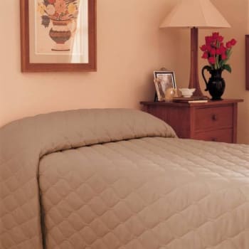 Martex Bedspread Twin 71x102 Cap Fitted Style Khaki