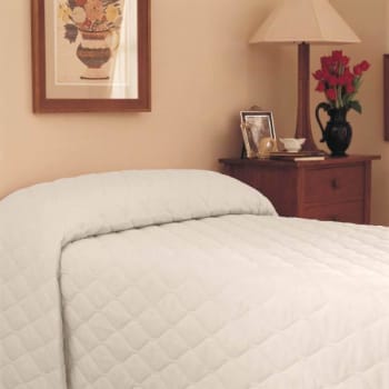 Image for Martex Bedspread Twin 71x102 Cap Fitted Style Bone from HD Supply