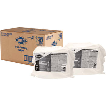 Image for Disinfecting Wipes, 1-Ply, 7 X 8, Fresh Scent, White, 700/Bag Refill, 2 Bags/Carton from HD Supply