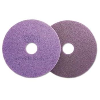 Image for Scotch-Brite® 20 in Diamond Floor Pad (5-Carton) (Purple) from HD Supply