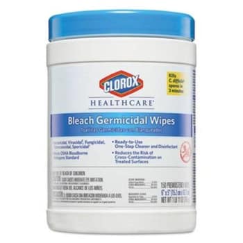 Image for Clorox Disinfectant Healthcare Bleach Germicidal Wipes (6-Canister) (White) from HD Supply