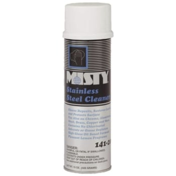 Image for Misty 15 Oz Aerosol Lemon Scent Stainless Steel Cleaner And Polish (12-Carton) from HD Supply