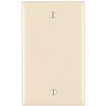 Image for Leviton 1-Gang No Device Blank Wallplate Stndrd Size Thermoset Box Mnt Lt Almond from HD Supply