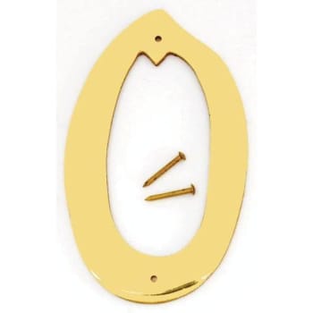 Image for Hy-Ko 4" Solid Brass Number 0 from HD Supply
