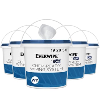 Image for EVERWIPE By Tork Chem-Ready Buckets, Create Your Own Wet Wipes, Case Of 5 from HD Supply
