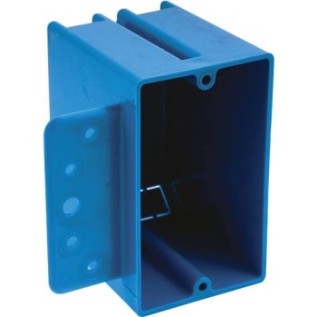 Image for Carlon Pvc Bl 1-Gang 18 Cu." New Wrk Electrical Switch & Outlt Box W/ Bracket from HD Supply